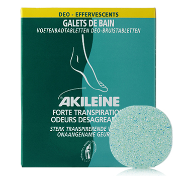 AKILE&Iuml;NE Vert - Galets de bain effervescents forte transpiration x 7