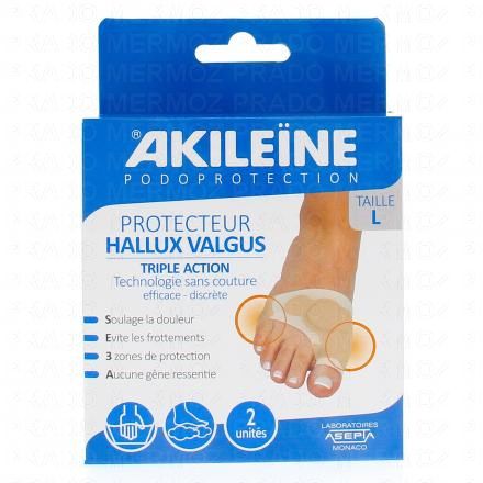 AKILEINE Podoprotection - Protecteur hallux valgus x2 (taille l)