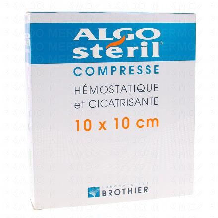 ALGOSTREIL Compresse hémostatique et cicatrisante 10x10cm