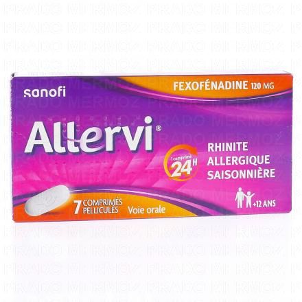 ALLERVI rhinite allergique x7 comprimés