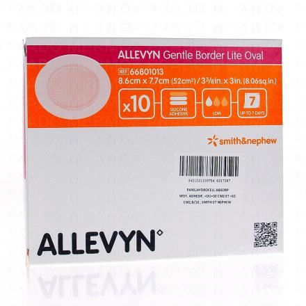 ALLEVYN Gentle border lite - Pansement de mousse x10 (8.6cm x 7.7cm)