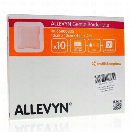 ALLEVYN Gentle border lite - Pansement de mousse x10 (10cm x 10xm)