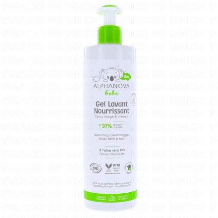 ALPHANOVA Bébé - Gel lavant nourrissant flacon (400ml)