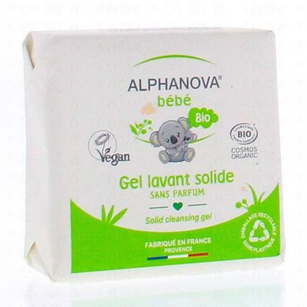 ALPHANOVA Bébé - Gel lavant solide bio 100g