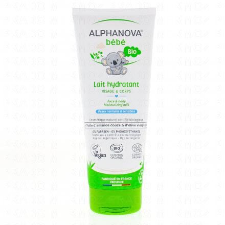 ALPHANOVA Bébé - Lait hydratant tube 200 ml