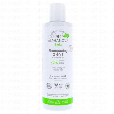 ALPHANOVA B&eacute;b&eacute; - Shampooing 2en1 Bio Flacon 200ml