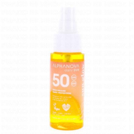 ALPHANOVA Daily Sun - Huile solaire invisible SPF50 (50ml)