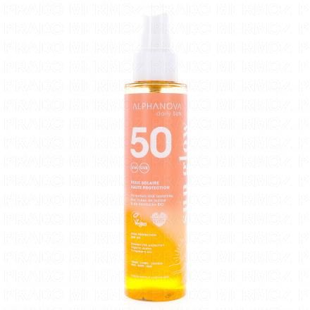 ALPHANOVA Daily Sun - Huile solaire invisible SPF50 (125ml)