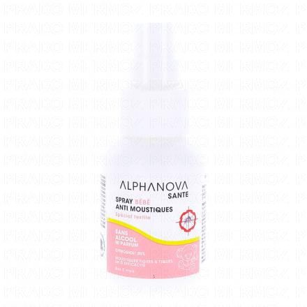 ALPHANOVA Sant&eacute; - Spray B&eacute;b&eacute; Anti-Moustiques sp&eacute;cial textile 50ml