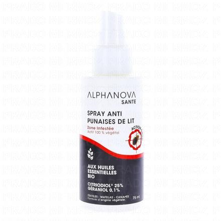 ALPHANOVA Sant&eacute; - Spray Anti-Punaises de lit 75ml