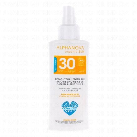 ALPHANOVA Organic Sun - Spray solaire Format voyage SPF30 90g