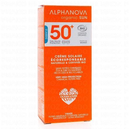 ALPHANOVA Organic Sun - Lait solaire bio SPF50+ tube 50g