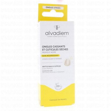 ALVADIEM Soin nourrissant ongles secs, cassants, stri&eacute;s, cuticules 10ml