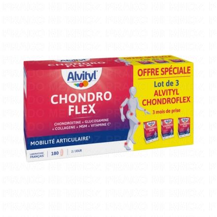 ALVITYL Bien-Etre Physique - Chondro Flex Mobilité Articulaire Lot de 3 Boites de 60 comprimés