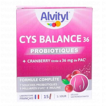 ALVITYL Bien-Etre Physique - Cys Balance 36 Probiotiques x15 g&eacute;lules