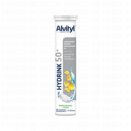 ALVITYL Hydrink 50+ Ar&ocirc;me Citron x20 Comprim&eacute;s Effervescents