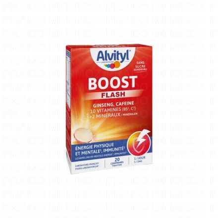 ALVITYL Vitalit&eacute; - Boost Effervescent go&ucirc;t orange 20 comprim&eacute;s