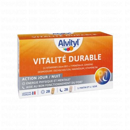 ALVITYL Vitalité - Durable Energie physique et mentale - Aide au bon fonctionnement du foie 28 jours