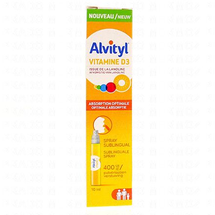 ALVITYL Résistance - Vitamine D3 spray sublingual goût banane 10ml