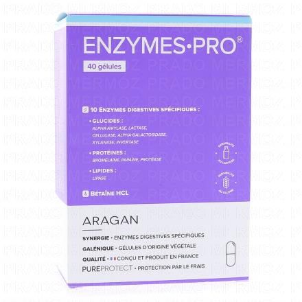 ARAGAN PureProtect - Enzymes Pro x40 g&eacute;lules