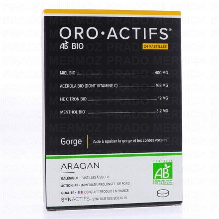 ARAGAN Synactifs - Oro.Actifs N.G.T 24 pastilles Bio