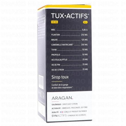 ARAGAN Synactifs - Tux actifs 12 ans+ Sirop Toux flacon 125 ml
