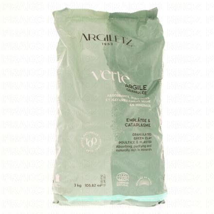 ARGILETZ Argile Verte - Argile concass&eacute;e 3kg (granul&eacute;)