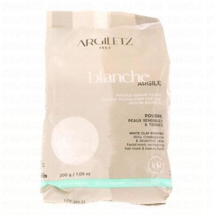 ARGILETZ Argile Blanche - Poudre d'argile blanche ultraventil&eacute;e 200g