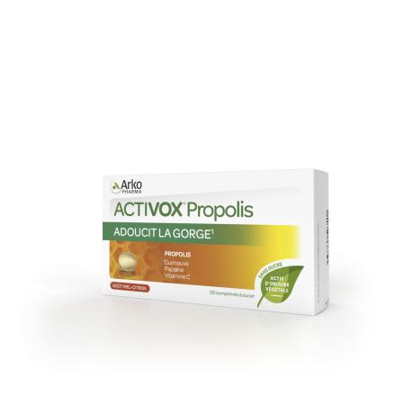 ARKOPHARMA Activox propolis - Adoucit la gorge 20 comprimés à sucer