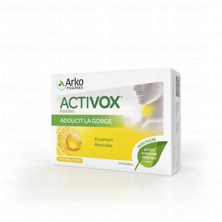 Arkopharma Activox Adoucit La Gorge Miel Citron 24 pastilles