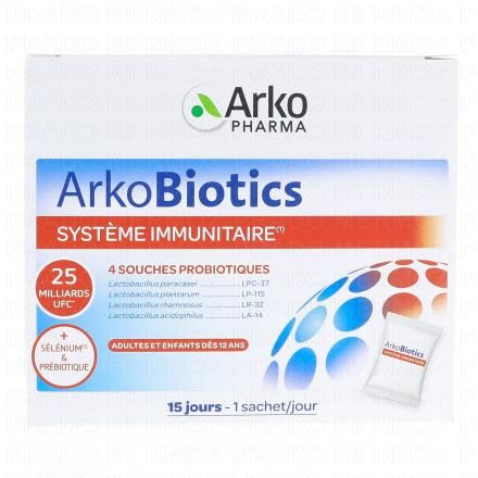 ARKOPHARMA ArkoBiotics Syst&egrave;me Immunitaire Fort (15 sachets)
