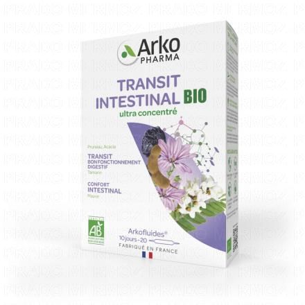 ARKOPHARMA Arkofluides Transit Intestinal 20 ampoules de 15ml