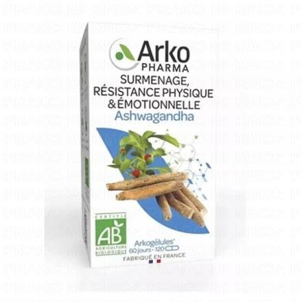 ARKOPHARMA Arkogelules - Ashwagandha bio (120 g&eacute;lules)