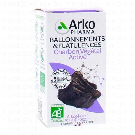ARKOPHARMA Arkogelules - Charbon V&eacute;g&eacute;tal Bio 40 g&eacute;lules