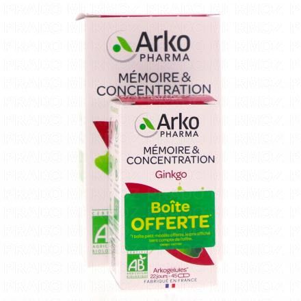 ARKOPHARMA Arkogelules - Ginkgo Bio (lot 150 + 45 g&eacute;lules)