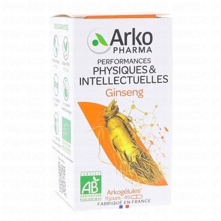 ARKOPHARMA Arkogélules - Ginseng 1560 mg de racine Bio (45 gélules)