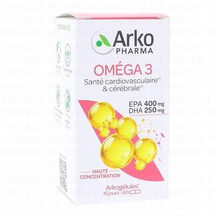 ARKOPHARMA Arkog&eacute;lules - Om&eacute;ga 3 (Huile de Poisson) (bo&icirc;te 60 capsules)