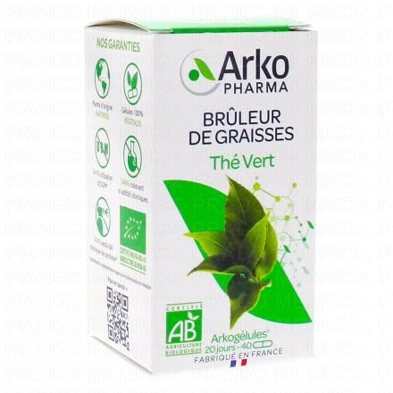 ARKOPHARMA Arkog&eacute;lules - Th&eacute; vert bio 40 g&eacute;lules