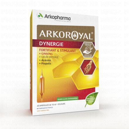 ARKOPHARMA Arkoroyal - Dynergie ampoules buvables (boite de 20 ampoules)