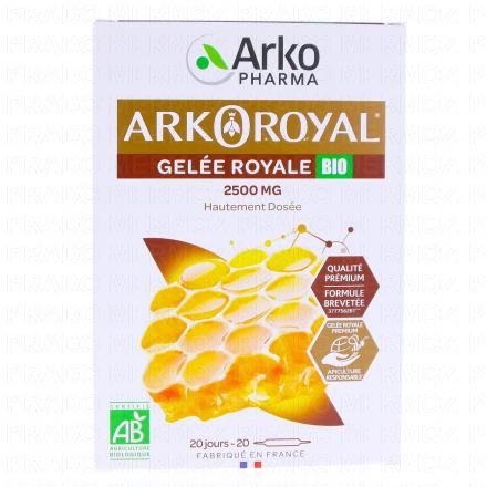 ARKOPHARMA Arkoroyal Gel&eacute;e Royale Bio 20 ampoules