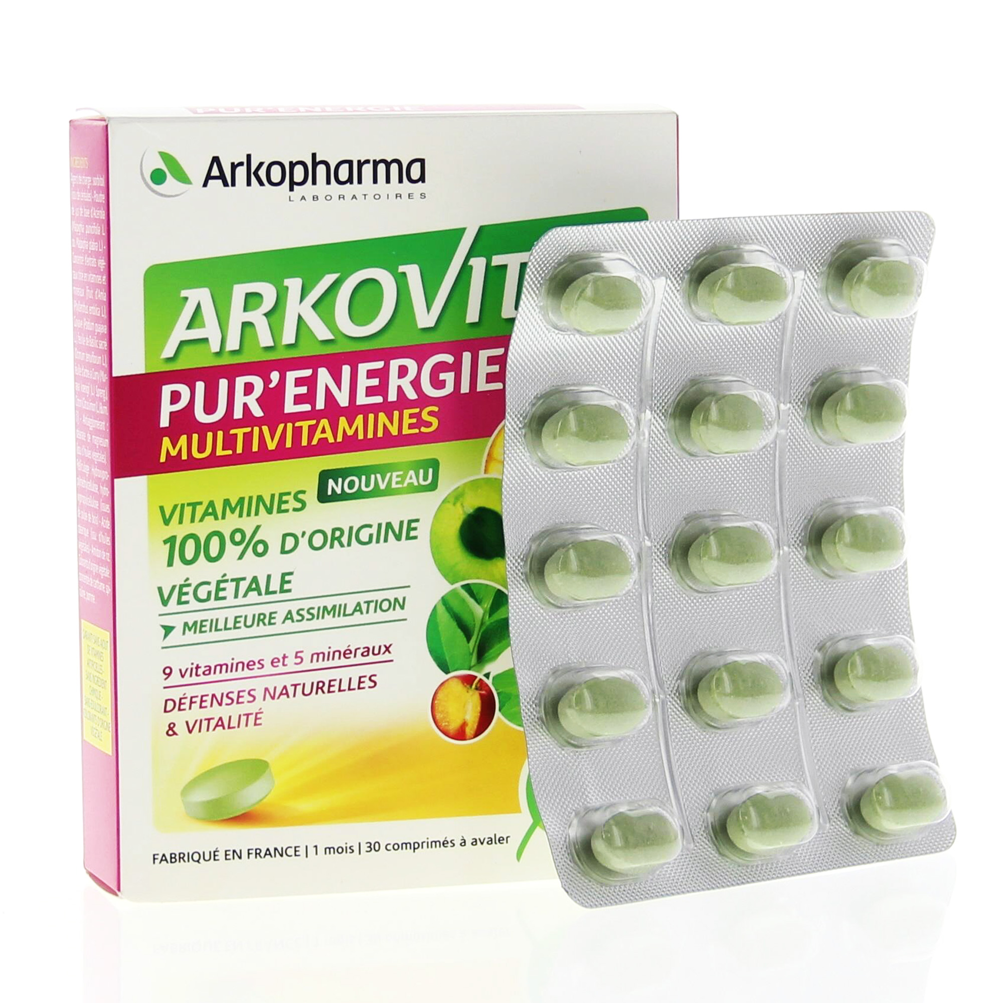 ARKOPHARMA Arkovital Pur'énergie multivitamines 30 comprimés