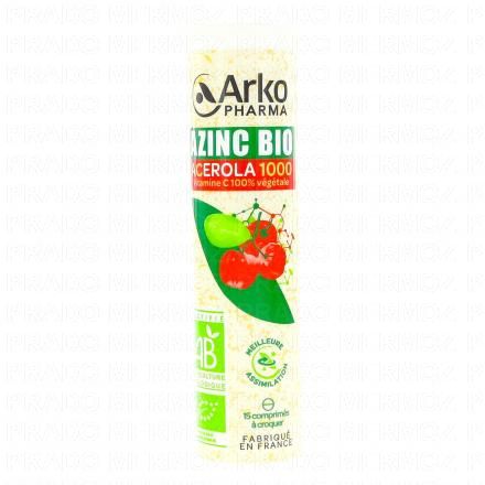 ARKOPHARMA Azinc Bio Acerola 1000 (15 comprim&eacute;s &agrave; croquer)