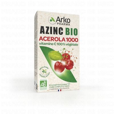 ARKOPHARMA Azinc Bio Acerola 1000 (30 comprim&eacute;s &agrave; croquer)