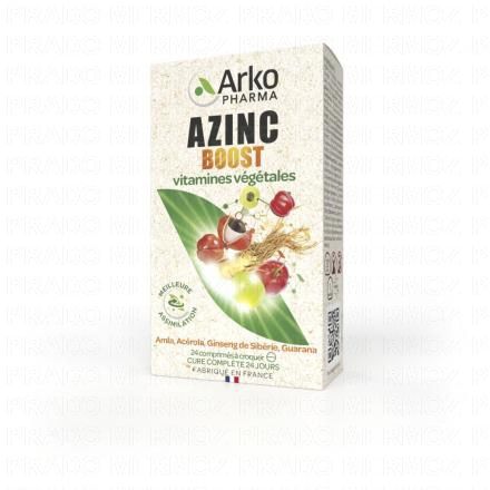 ARKOPHARMA Azinc Boost Vitamines végétales 24 comprimés à croquer