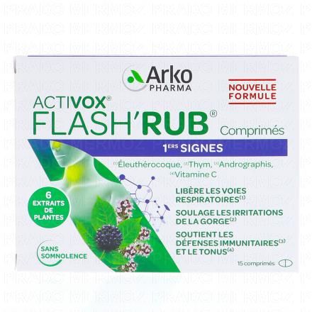 ARKOPHARMA Flash'Rub 15 comprimés