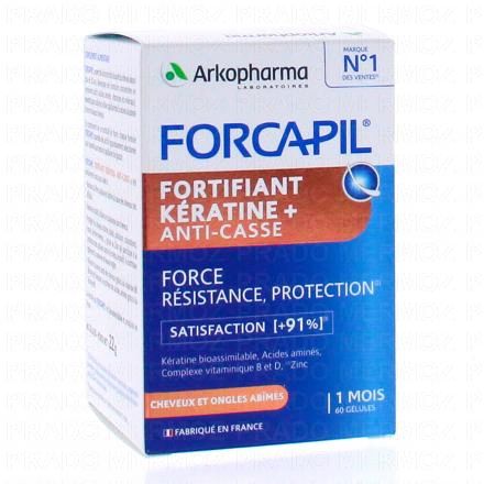 ARKOPHARMA Forcapil Fortifiant K&eacute;ratine + Anti-casse 60 g&eacute;lules