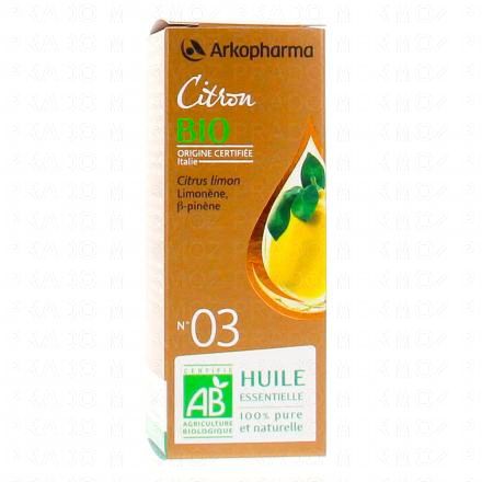 ARKOPHARMA Arkoessentiel - Huile essentielle de Citron N&deg;03 Bio flacon 10ml