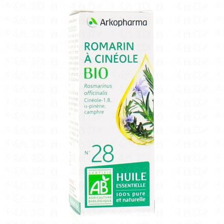 ARKOPHARMA Arkoessentiel - Huile essentielle de Romarin &agrave; cin&eacute;ole N&deg;28 Bio flacon 10ml