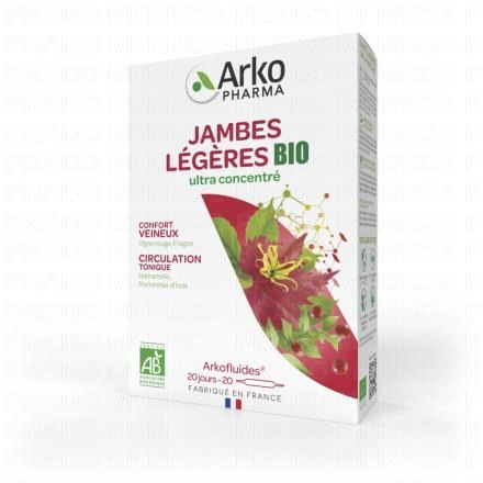 ARKOPHARMA Jambes l&eacute;g&egrave;res x20 ampoules