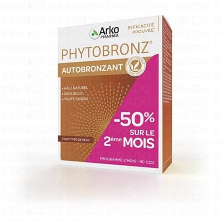 ARKOPHARMA PhytoBronz autobronzant (lot 2 x 30 gélules)